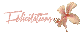 Gif animé félicitations fleur